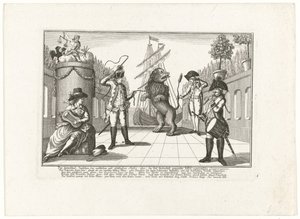 De Hollandse Leeuw door Pruisen getemd, 1787