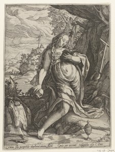 De boetvaardige Maria Magdalena door Anonymous