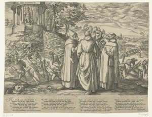 De ganzen verjagen de vossen, ca. 1572