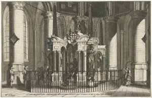 De graftombe van Willem van Oranje, 1623 Tombe ofte Begraefplaets der Princen van Orange door Anonymous