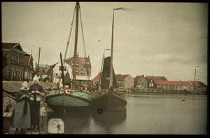 De haven van Volendam door Anonymous