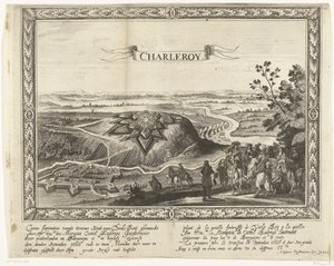 De nieuwe vesting van Charleroi, 1666 door Anonymous