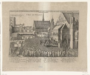 De onthoofding van Johan van Oldenbarnevelt, 1619 door Anonymous