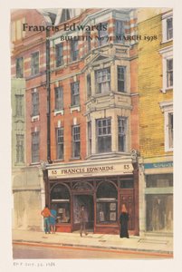 Etalage van boekhandel Francis Edwards te Londen door Anonymous