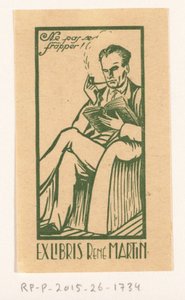 Ex libris van René Martin