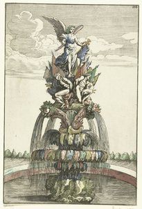 Fontein met beeld van Victoria