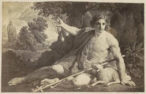 Johannes de Doper (fotoreproductie) door Anonymous