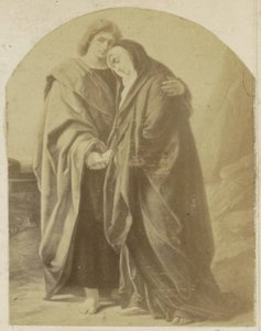 Apostel Johannes en Maria (fotoreproductie)