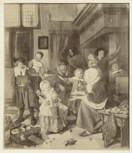 Het Sint-Nicolaasfeest door Jan Steen door Anonymous