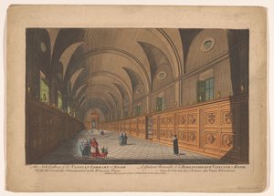 Galerij in de Vaticaanse Bibliotheek door Anonymous