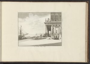 Gezicht op Palazzo Colinga te Venetië