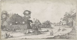 Gezicht op boerenhoeve