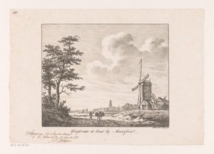 Gezicht op de Eems bij Amersfoort