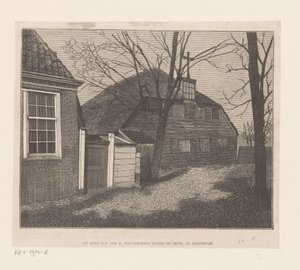 Gezicht op de Sint-Willebrorduskerk buiten de Veste te Amsterdam