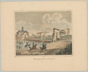 Gezicht op de Utrechtsepoort te Amsterdam