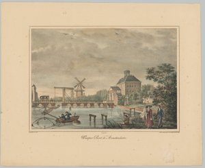 Gezicht op de Weesperpoort te Amsterdam