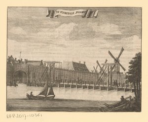 Gezicht op de Weteringpoort te Amsterdam door Anonymous