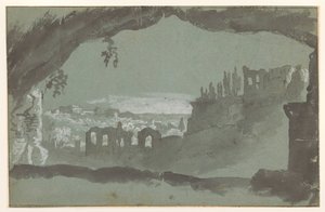 Gezicht op de ruïnes van het paleis op de Palatijn door Anonymous