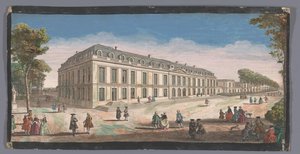 Gezicht op het Château de Choisy gezien vanaf de tuin door Anonymous