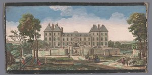 Gezicht op het Château de Saint-Maur door Anonymous