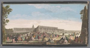 Gezicht op het Paleis van Versailles gezien vanaf de tuin door Anonymous