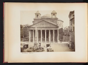 Gezicht op het Pantheon te Rome, Italië door Anonymous