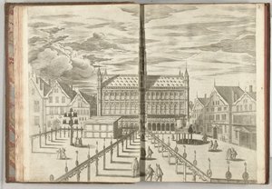 Grote Markt met eregalerij, 1594 door Anonymous