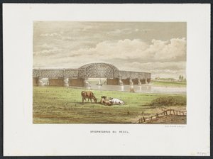Hedelse spoorbrug over de Maas, 1870