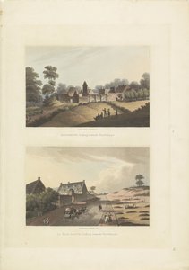Hougoumont en La Haye-Sainte door Anonymous