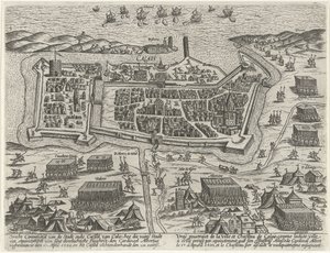 Inname van Calais door aartshertog Albrecht, 1596 door Anonymous