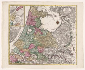 Kaart van Holland, Utrecht en een deel van Gelderland door Anonymous