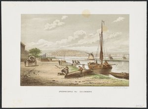 Kuilenburgse spoorbrug bij Culemborg, 1868