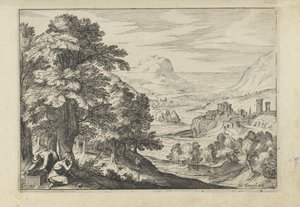 Landschap met vogelvangers