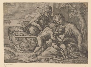 Maria met het Christuskind, Johannes de Doper en Elisabet