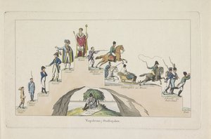 Napoleons levenstrap, 1814 door Anonymous