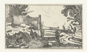 Pad langs een waterval