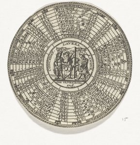 Penning met een embleem en de namen van Spaanse koningen door Anonymous