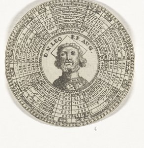 Penning met het portret van Leo III en met de namen van Oost-Romeinse keizers