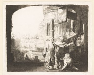Petrus en Johannes genezen de kreupele bij de tempelpoort
