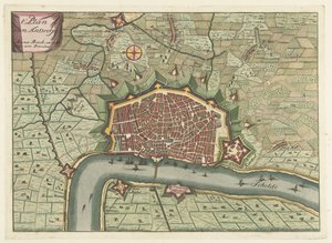 Plattegrond van Antwerpen, ca. 1706 door Anonymous