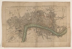 Plattegrond van Londen, 1761