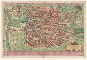 Plattegrond van Madrid door Anonymous