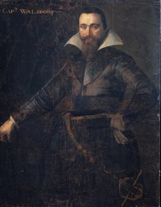 Portret van Bartholomeus Andrio Walsdorffer, kapitein van een Zwitserse compagnie om Friesland te verdelen, overleden in Bergen-op-Zoom