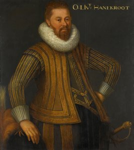 Portret van Eberhardt Hanekrodt (Evert Hanecrot), kapitein van een compagnie van het regiment van Ernst Casimir van Nassau