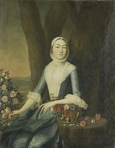 Portret van Magdalena van Citters, vrouw van Adriaen Isaac Hurgronje door Anonymous