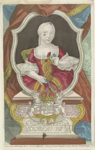 Portret van Carolina, prinses van Oranje-Nassau door Anonymous