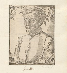 Portret van Dante Alighieri door Anonymous