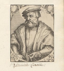 Portret van Hernán Cortés door Anonymous