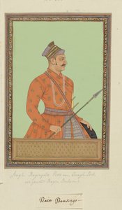 Portret van Raja Bhao Sing Rajput, die vizier van Aurangzeb is geweest door Anonymous