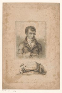 Portret van Robert Mount, boekbinder en prentverkoper te Londen door Anonymous